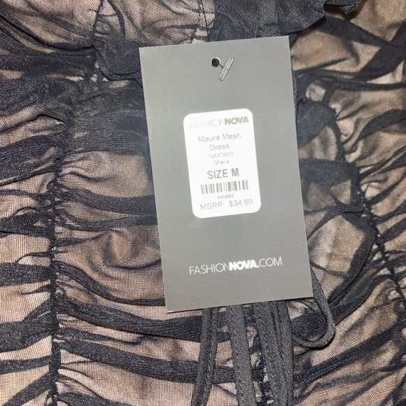 NWT Fashion Nova Sexy Maura Mesh Dress - Picture 5 of 5